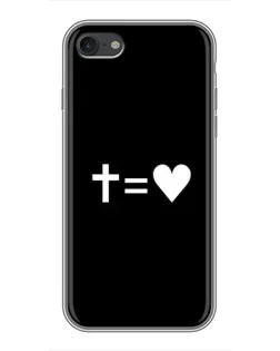 Чохол для iPhone 7 з картинкою «Хрест та Серце»