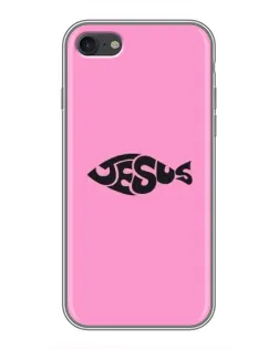 Чохол для iPhone 7 з картинкою «Рожевий символ Jesus»