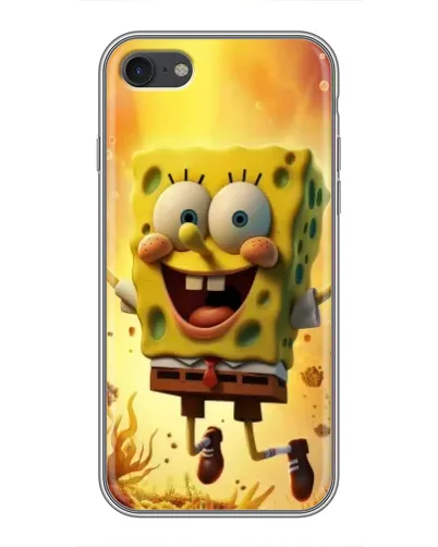 Чохол для iPhone 7 з картинкою «Губка Боб стрибає»