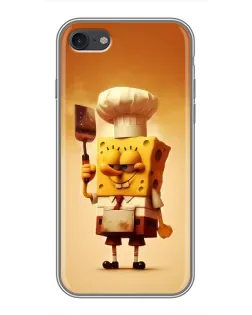 Чохол для iPhone 7 з картинкою «Губка Боб кухар»