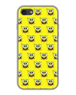 Чохол для iPhone 7 з картинкою «Паттерн Губка Боб»