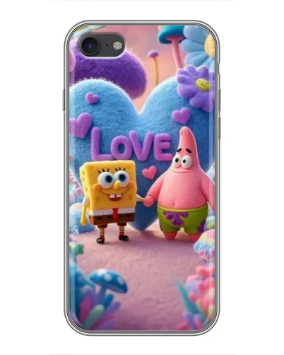 Чехол для iPhone 7 с картинкой «Губка Боб Патрик»