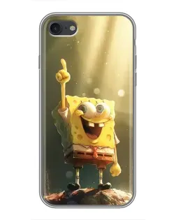 Чохол для iPhone 7 з картинкою «Сяючий Спанч Боб»