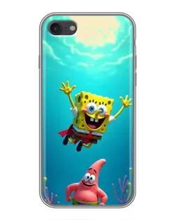 Чехол для iPhone 7 с картинкой «Спанч Боб под водой»