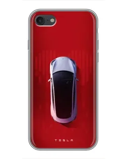 Чехол для iPhone 7 с картинкой «Tesla Top View»