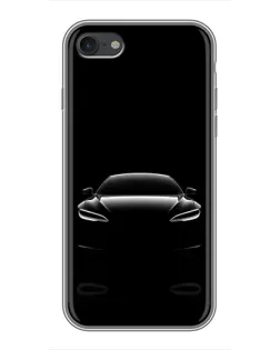 Чехол для iPhone 7 с картинкой «Силуэт Tesla Night»