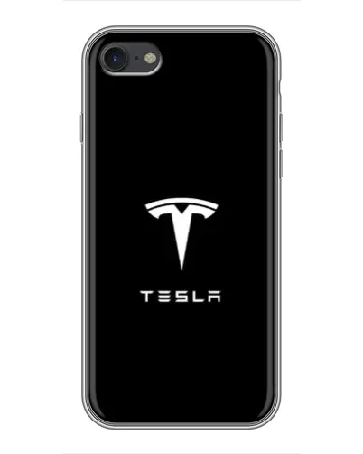 Чехол для iPhone 7 с картинкой «Tesla White Logo»