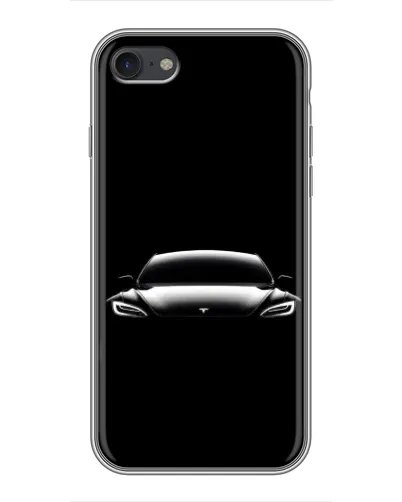 Чехол для iPhone 7 с картинкой «Фары Tesla Night»