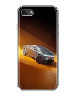 Чехол для iPhone 7 с картинкой «Cybertruck в пустыне»