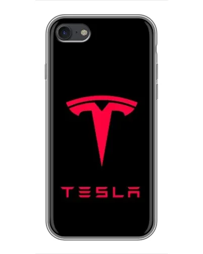 Чехол для iPhone 7 с картинкой «Tesla Red Logo»