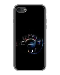 Чехол для iPhone 7 с картинкой «Салон Audi — руль» Чехол для iPhone 7 с картинкой «Салон Audi — руль»