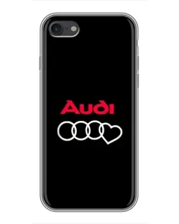 Чохол для iPhone 7 з картинкою «Логотип Audi Heart»