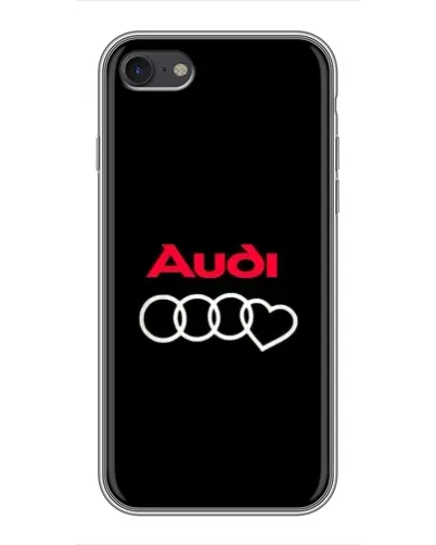 Чохол для iPhone 7 з картинкою «Логотип Audi Heart»