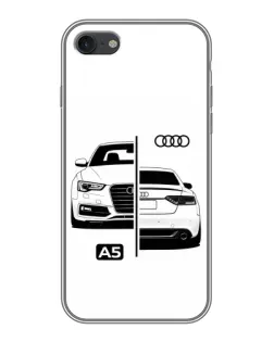 Чохол для iPhone 7 з картинкою «Audi — контрастний дизайн»