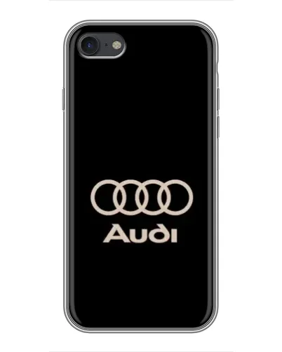 Чохол для iPhone 7 з картинкою «Audi — золотий логотип»