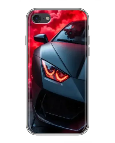 Чехол для iPhone 7 с картинкой «Lamborghini красное сияние»