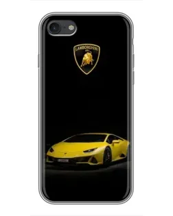 Чехол для iPhone 7 с картинкой «Lamborghini желтый акцент»
