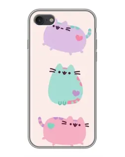 Чохол для iPhone 7 з картинкою «Pusheen тріо»
