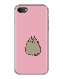 Чохол для iPhone 7 з картинкою «Pusheen серце»