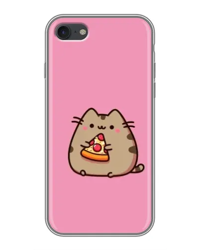 Чехол для iPhone 7 с картинкой «Пушин с пиццей»