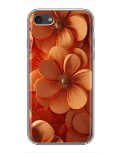 Чехол для iPhone 7 с картинкой «Оранжевый макро цветок»