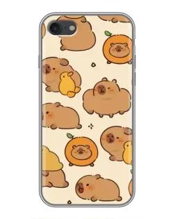 Чехол для iPhone 7 с картинкой «Капибары с апельсинами» Чехол для iPhone 7 с картинкой «Капибары с апельсинами»