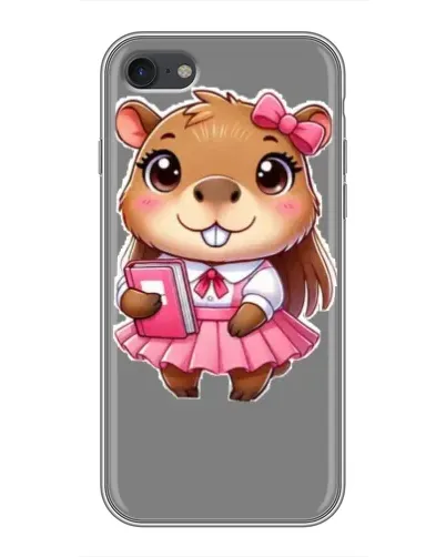 Чехол для iPhone 7 с картинкой «Девочка капибара»