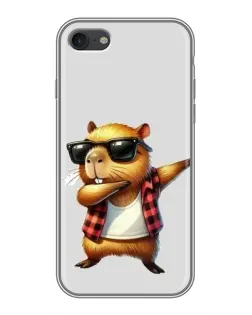 Чохол для iPhone 7 з картинкою «Капібара репер даб» Чохол для iPhone 7 з картинкою «Капібара репер даб»