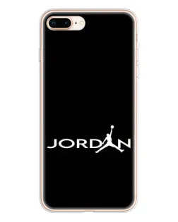 Чохол для iPhone 8 Plus з картинкою «Jordan White Logo»
