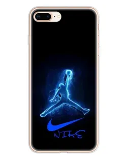 Чохол для iPhone 8 Plus з картинкою «Jordan Neon Blue»
