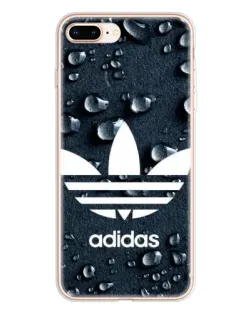 Чохол для iPhone 8 Plus з картинкою «Adidas Trefoil Blue»