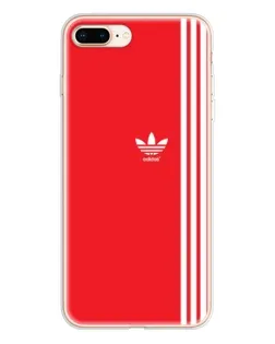Чохол для iPhone 8 Plus з картинкою «Червоний мінімалізм Adidas»