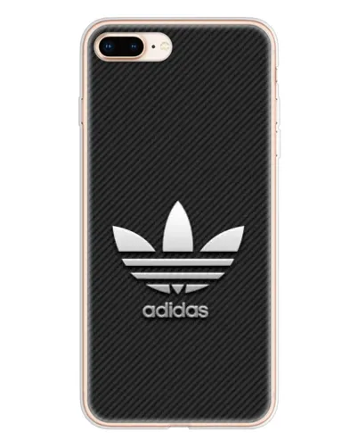 Чохол для iPhone 8 Plus з картинкою «Adidas Карбонова текстура» Чохол для iPhone 8 Plus з картинкою «Adidas Карбонова текстура»