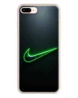Чохол для iPhone 8 Plus з картинкою «Неоновий контур Nike»