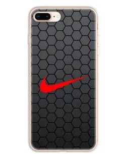 Чохол для iPhone 8 Plus з картинкою «Nike — карбонова сітка»