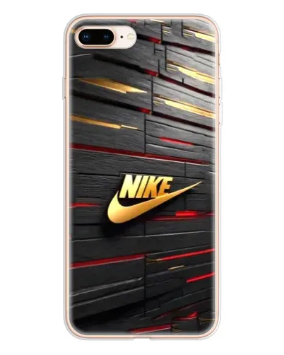 Чохол для iPhone 8 Plus з картинкою «Золотий Nike на металі» Чохол для iPhone 8 Plus з картинкою «Золотий Nike на металі»