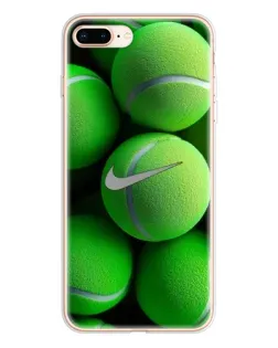 Чохол для iPhone 8 Plus з картинкою «Тенісні м'ячі Найк»