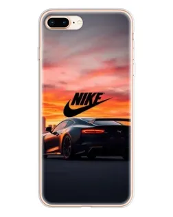 Чохол для iPhone 8 Plus з картинкою «Nike та суперкар»
