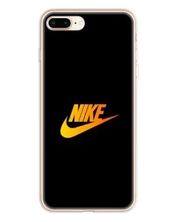 Чехол для iPhone 8 Plus с картинкой «Золотой логотип Nike»