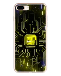 Чохол для iPhone 8 Plus з картинкою «Nike — золота іскра»