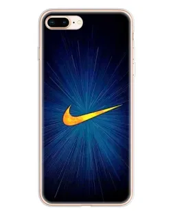 Чехол для iPhone 8 Plus с картинкой «Синий пульс Nike»