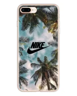 Чехол для iPhone 8 Plus с картинкой «Тропический принт Nike»
