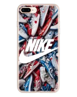 Чехол для iPhone 8 Plus с картинкой «Коллаж кроссовок Найк»