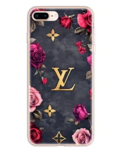 Чохол для iPhone 8 Plus з картинкою «Квітковий Louis Vuitton»
