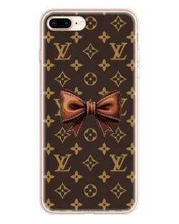 Чохол для iPhone 8 Plus з картинкою «LV з бантом»