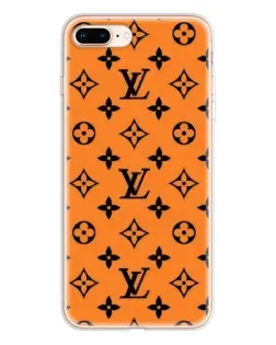 Чохол для iPhone 8 Plus з картинкою «Помаранчевий стиль LV»