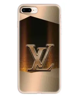 Чохол для iPhone 8 Plus з картинкою «LV — золоте сяйво»