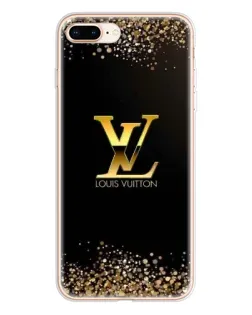 Чохол для iPhone 8 Plus з картинкою «LV — золоті іскри»