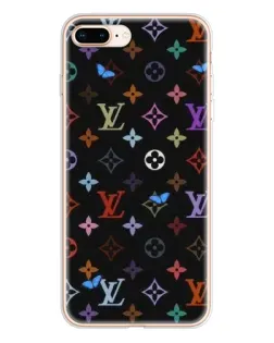 Чохол для iPhone 8 Plus з картинкою «Кольорова монограма LV»
