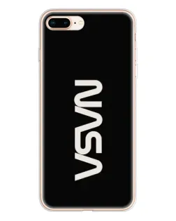 Чохол для iPhone 8 Plus з картинкою «NASA — вертикальний логотип»